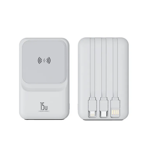 Snap & Charge Magnetic Power Bank — Fast Wireless Charging On The Go