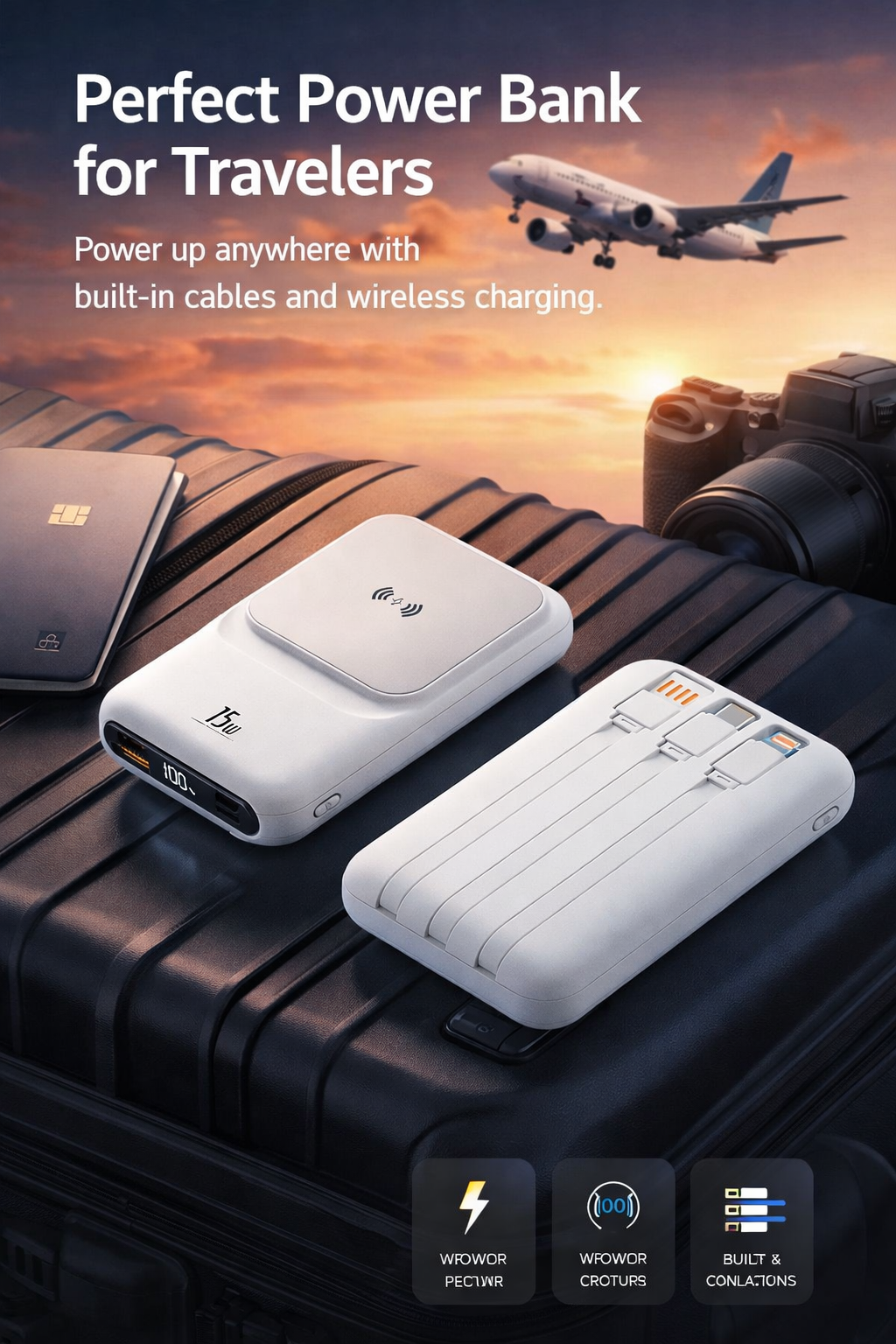 Snap & Charge Magnetic Power Bank — Fast Wireless Charging On The Go